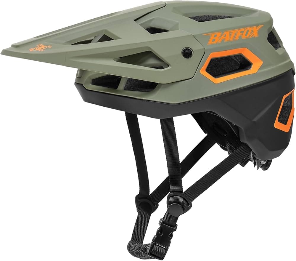 BATFOX Gray Orange Helmet